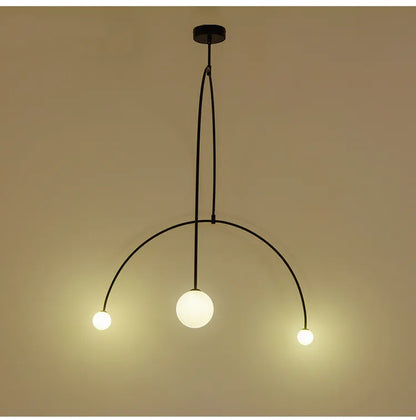 Decorbites™ Eisenbalance-Kronleuchter: Skandinavisches Post-Modernes Wohnzimmer-Pendant-Licht