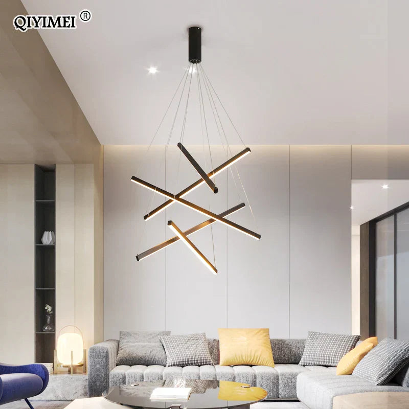 DecorBites™ LED Chandeliers for Stair Hall Living Dining Room Indoor Lighting Fixture
