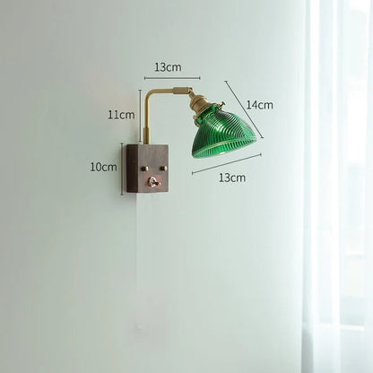 Decorbites™ Klares Glas LED Wandlampen mit Zugschalter, drehbares modernes nordisches Wandlicht