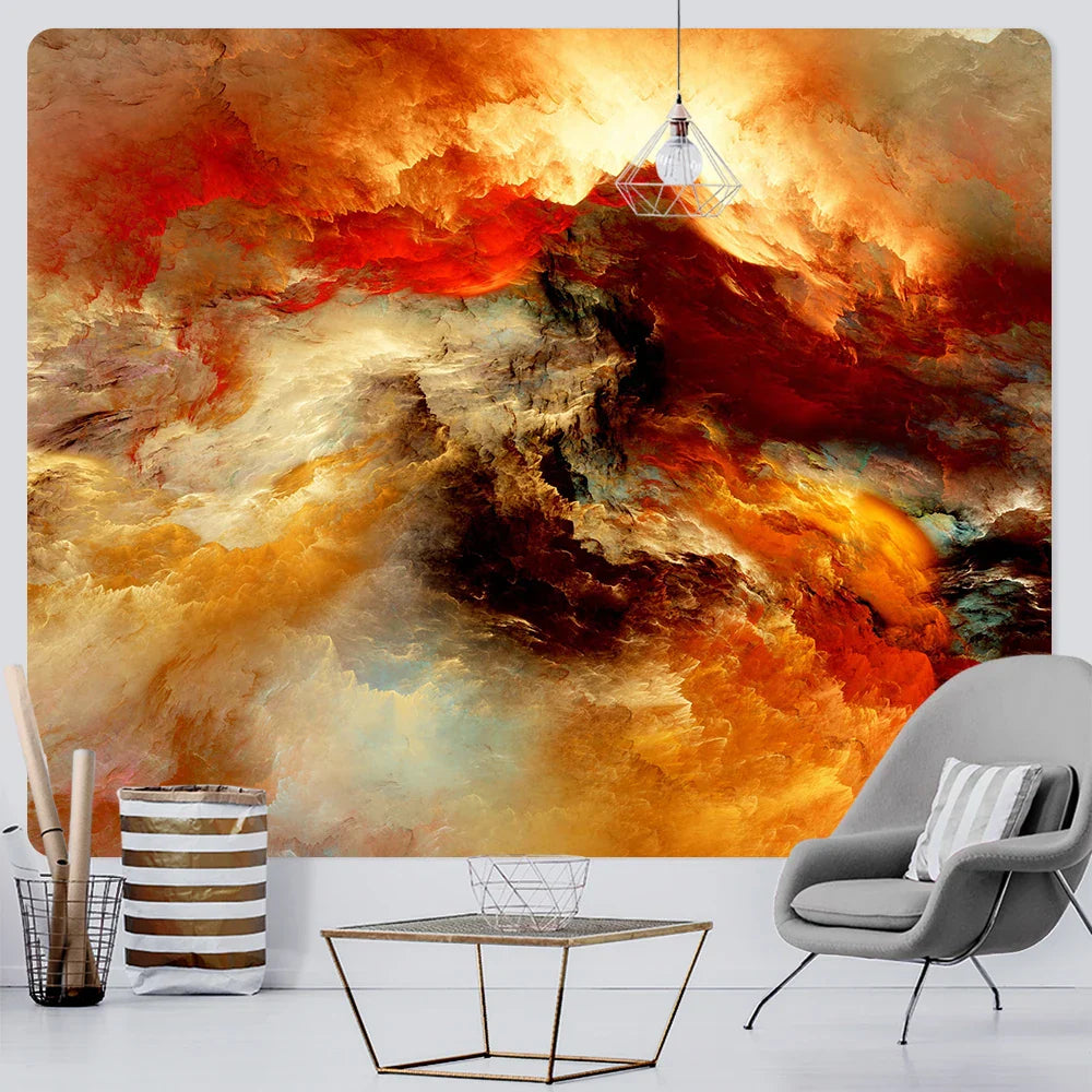 Decorbites™ Cloud Home Tapestry: Boho-Yoga-Matte & Hippie-Wanddekoration, große Größe