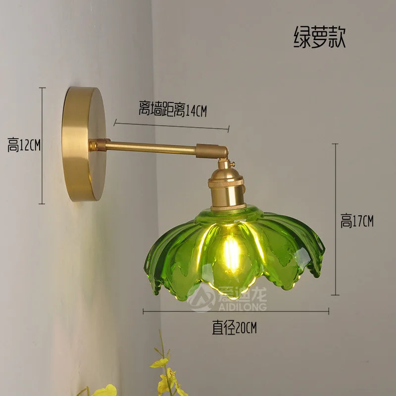 Decorbites™ Grüne Glas-Hängeleuchte - Kupfer Nordische Moderne Pendelleuchten für Schlafzimmer, Bar, Restaurant