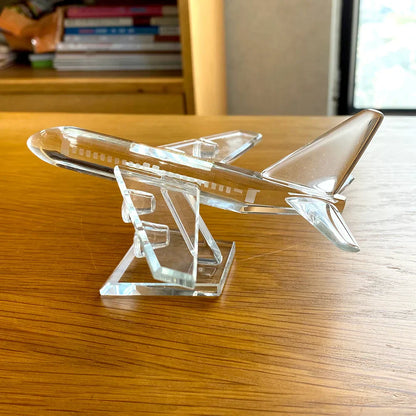 Decorbites™ Kristall-Flugzeug-Figur Glas-Flugzeug-Sammlerstück Heimdekoration