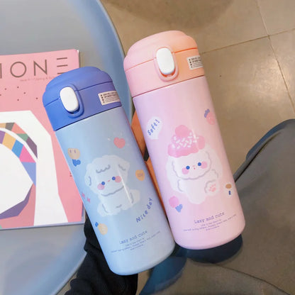 Decorbites™ Süßer Isolierter Trinkhalm-Becher Thermosflasche aus Edelstahl Vakuumflasche