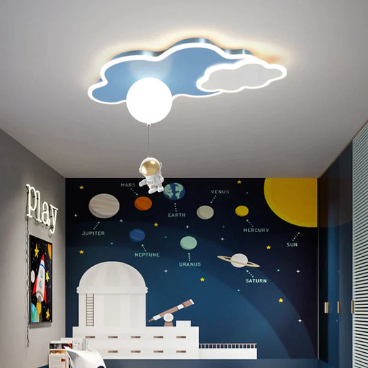 Decorbites™ Kinder-Weltraum-Themen-Deckenleuchte - Astronauten- und Flugzeugdesign für das Schlafzimmer