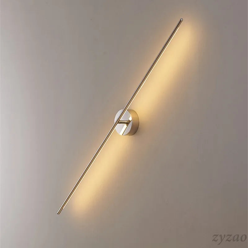 Gold Geometric Wall Lamps L120cm Contemporary