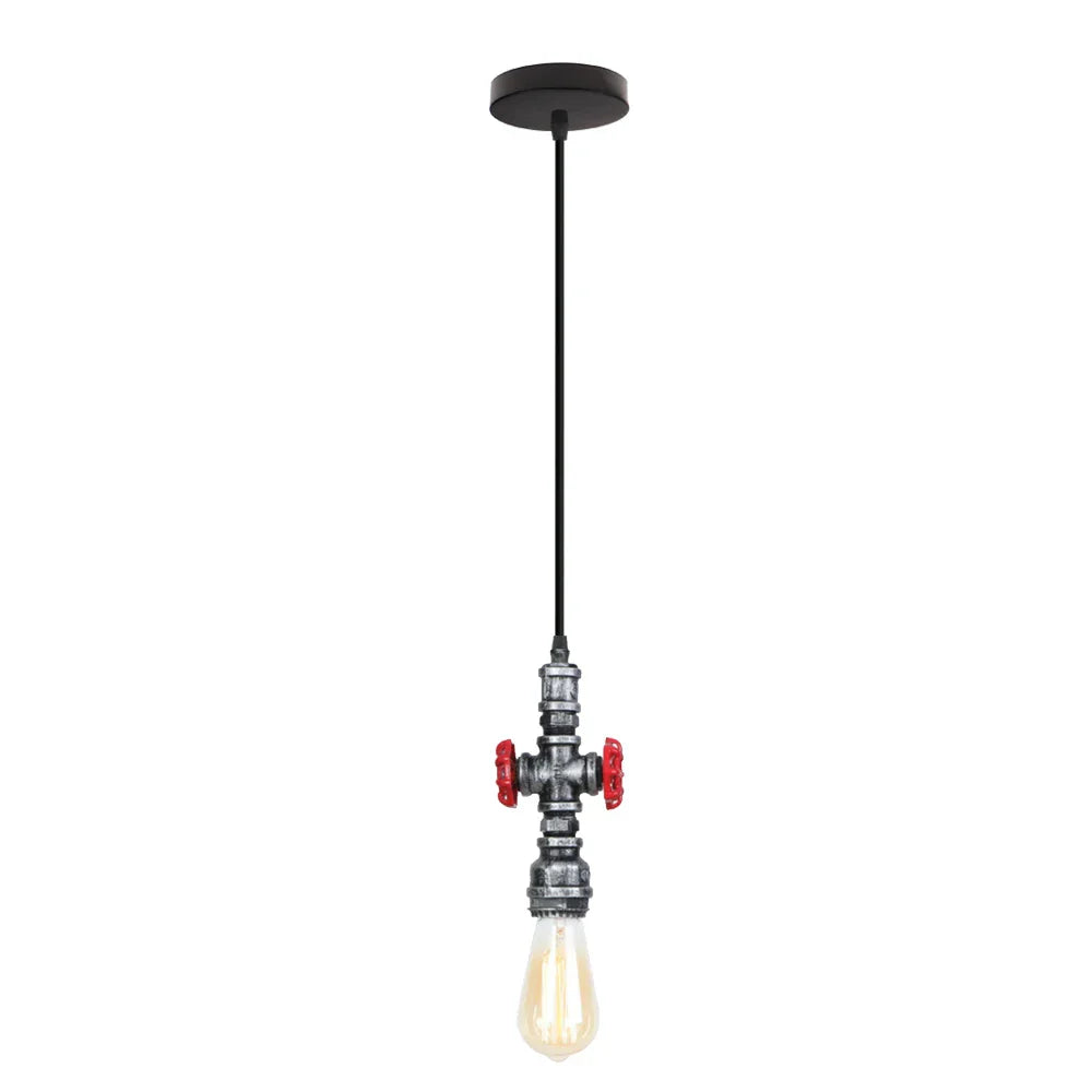 Copper Water Pipe Pendant Light