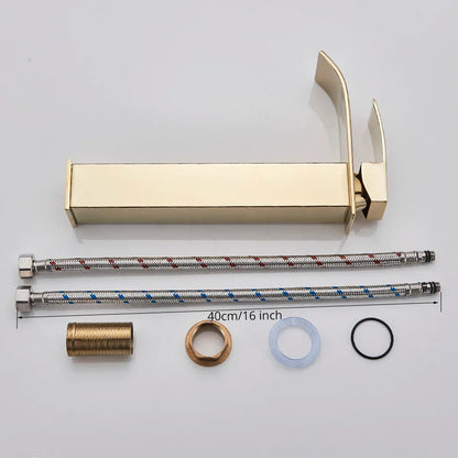 Decorbites™ Gold Beckenarmatur Einhebelmischer Armatur Heißes und Kaltes Wasser Badezimmer Waschtischarmatur