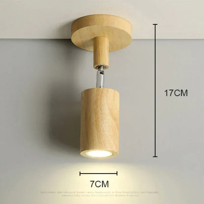 DecorBites™ LED Wood Ceiling Light Downlight Spot Acrylic Indoor Lamp for Home Decoration