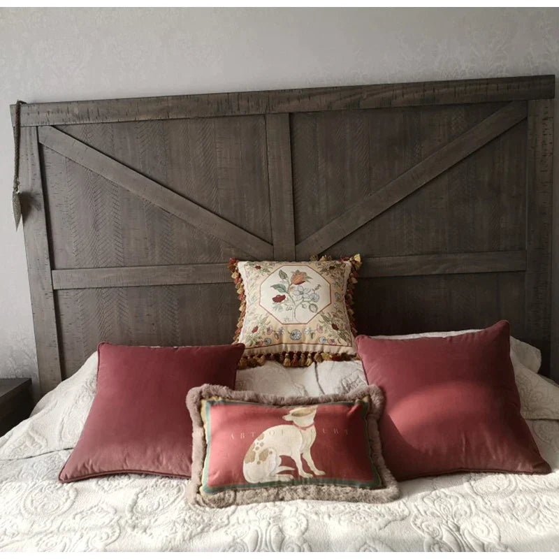 Decorbites™ Gerichts-Welpe-Druck Fellgefranst Bolster Bezug Dekoratives Kissenbezug