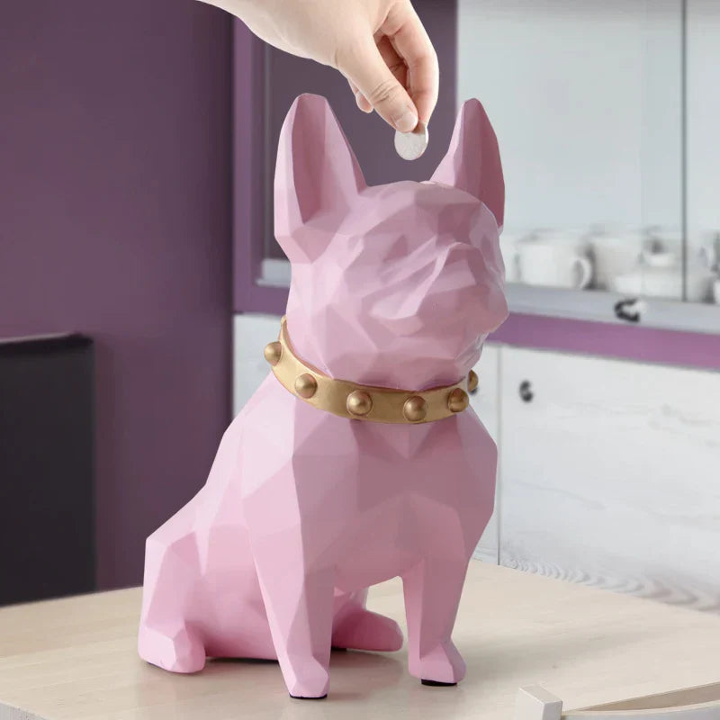 DecorBites™ French Bulldog Coin Bank Figurine Piggy Bank Home Decor Child Gift Money Box