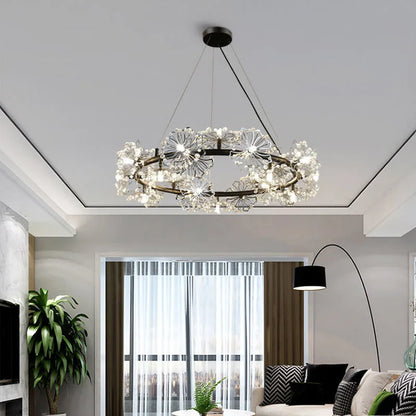 DecorBites™ Dandelion Flower Chandelier LED Lamp for Living Room Bedroom Restaurant Bouquet Decor