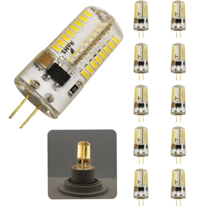 Decorbites™ G4 4W LED Kronleuchter Birne | 64 LEDs SMD 3014 Maislicht | Scheinwerfer 12V 220V