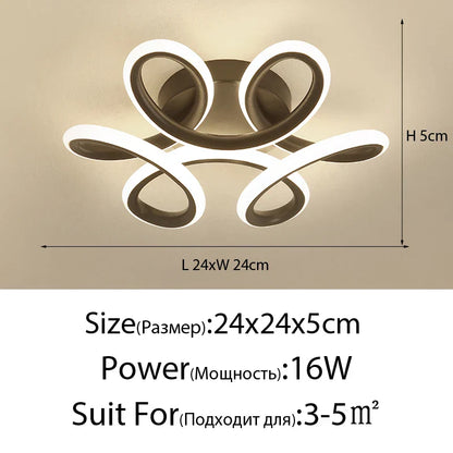 DecorBites™ LED Ceiling Light for Modern Indoor Lighting in Minimalist Style