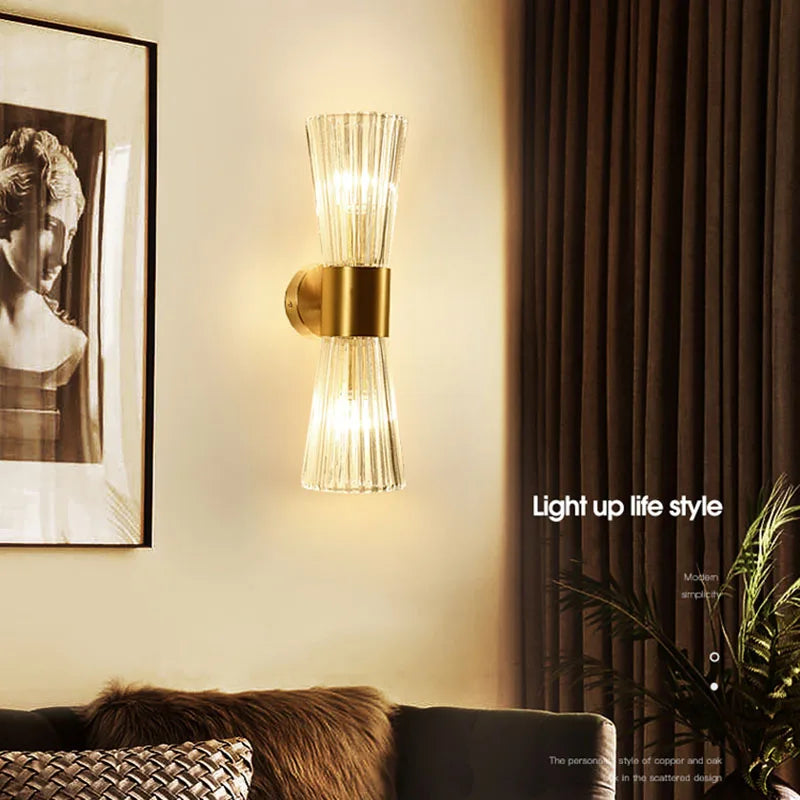 Decorbites™ Kristall-Wandleuchte: Moderne Innenbeleuchtung für Wohnzimmer, Treppenhaus und Flur