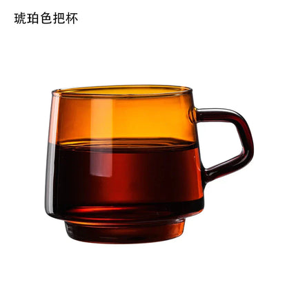 Decorbites™ Glas-Kaffeetasse Tumbler | Bunte hitzebeständige Teetasse Saftbecher
