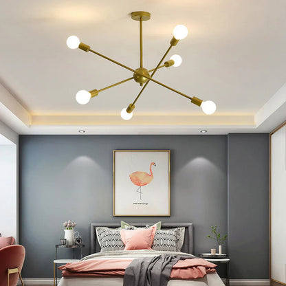 Decorbites™ LED-Deckenleuchter: Modernes & Industrielles Sputnik-Design für Wohnzimmer & Schlafzimmer