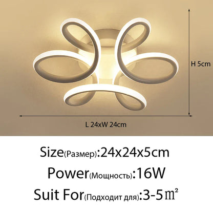 DecorBites™ LED Ceiling Light for Modern Indoor Lighting in Minimalist Style