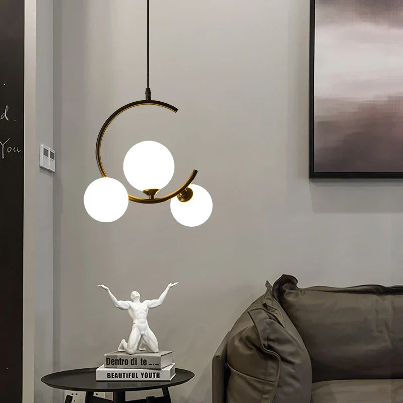 Decorbites™ Glas-Kugelleuchte | Moderne nordische G9 LED Lampe für Wohnzimmer & Schlafzimmer