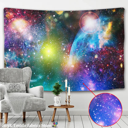 Decorbites™ Galaxy Tapisserie: Psychedelische Hippie-Heimdekoration & Wandbehänge