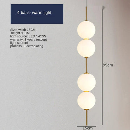 Decorbites™ Glasball-LED-Pendantlampen – Warme milchig-weiße Hängeleuchten