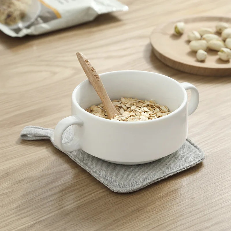 Decorbites™ Baumwoll-Leinen-Unterset-Ansammlung für Tee-Kaffee-Becher Wärmeschutz ECO-Tassenmatte