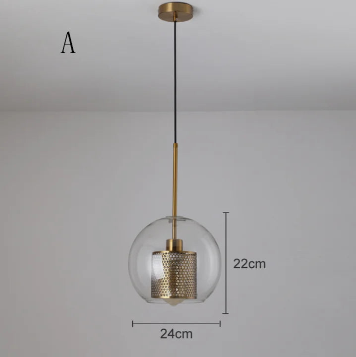 Decorbites™ Glas-Kugelleuchte: Moderne Hängelampe für Küche, Esszimmer, Wohnzimmer