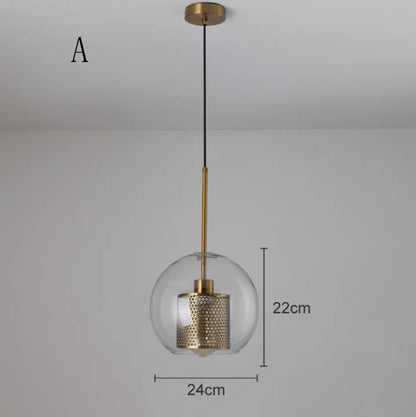 Decorbites™ Glas-Kugelleuchte: Moderne Hängelampe für Küche, Esszimmer, Wohnzimmer