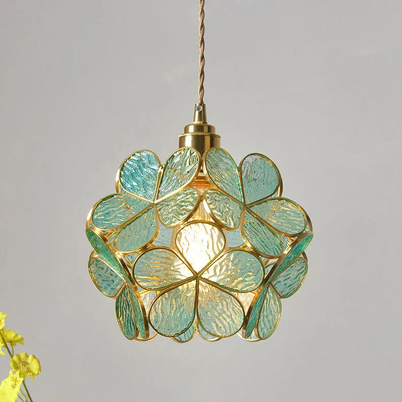 Decorbites™ Japanische Blumen-Glasanhängerleuchten Moderne LED-Hängeleuchte