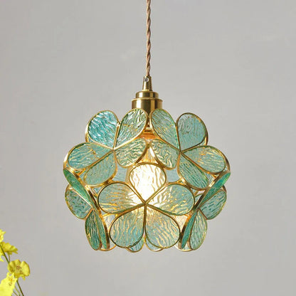 Decorbites™ Japanische Blumen-Glasanhängerleuchten Moderne LED-Hängeleuchte