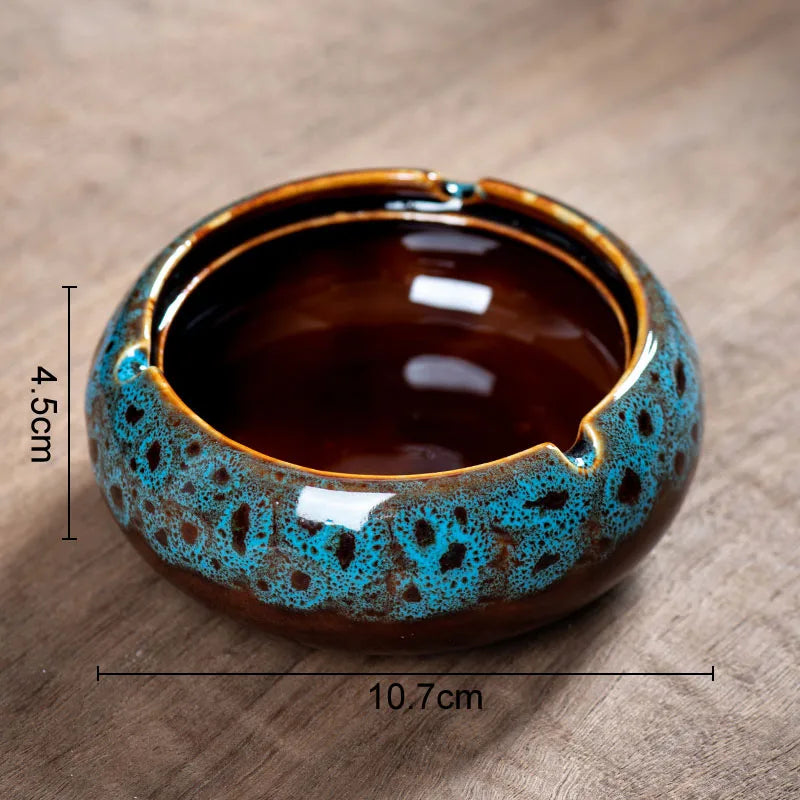 Porcelain Round Ashtray Decor