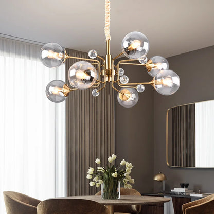 Decorbites™ Glasblasen-Kronleuchter: Vintage-Industrielle Beleuchtung für Wohnzimmer, Schlafzimmer und Küche