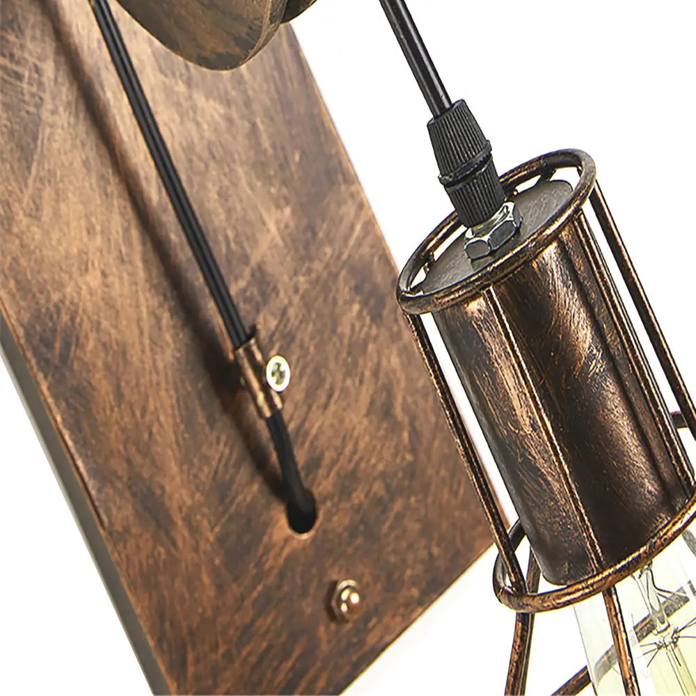 Decorbites™ Industrielle Flaschenzug-Wandleuchte Verstellbare Wandlampe Loft Café Bar