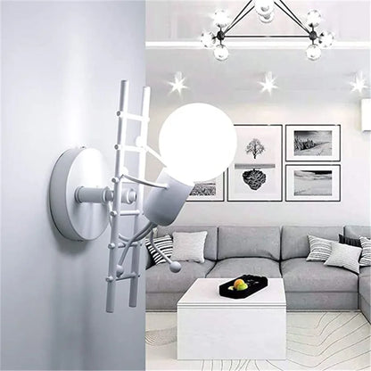 DecorBites™ LED Wood Wall Sconce Modern E27 Base Fixture for Aisle Lighting