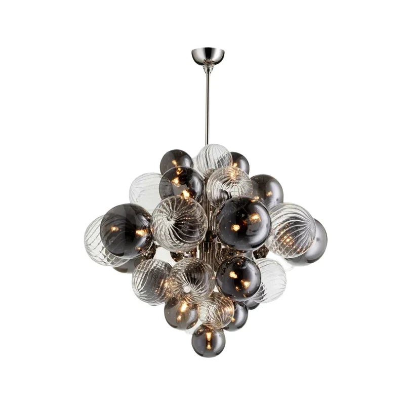 Decorbites™ Glasgloben-LED-Kronleuchter: Nordischer Luxus-Metall-Hängeleuchter für das Wohnzimmer