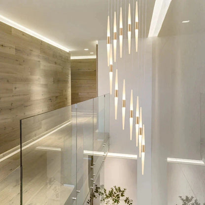 Decorbites™ LED-Kronleuchter: Atemberaubende Loft-Wohnzimmer-Schlafzimmer-Küchen-Deckenleuchte, langes hängendes Armatur