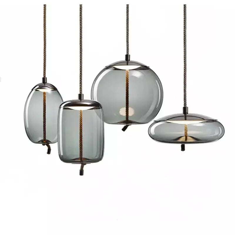 Decorbites™ Hanfseil-Knoten-Pendant-Lampen - Suspendu Glas-Hängeleuchte