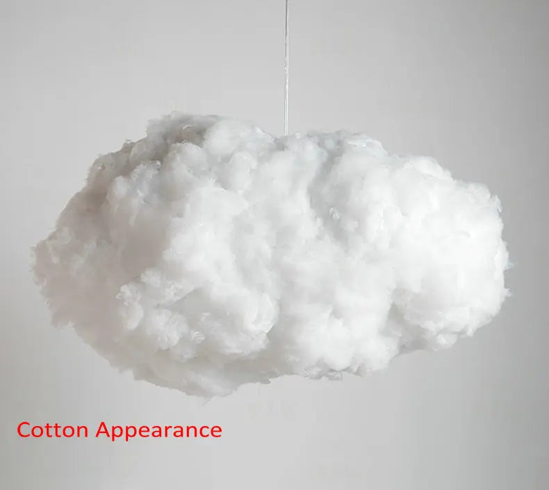 Decorbites™ Wolken-Hängeleuchte: Kreative weiße Baumwoll-LED-Hängeleuchte für Kinder und Kaffeeräume