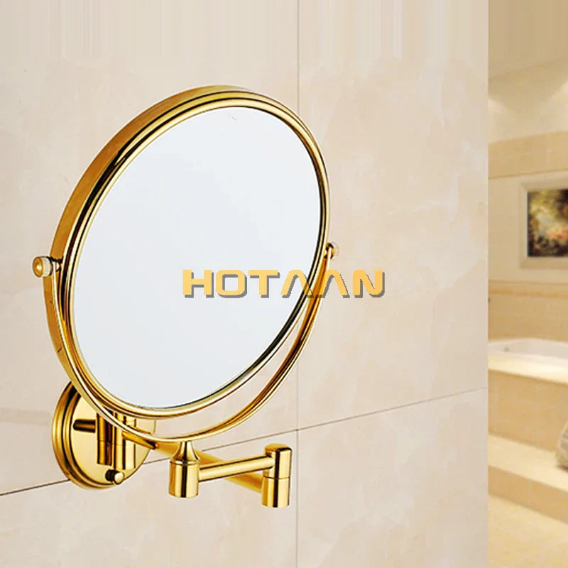 Gold Brass Cosmetic Mirror