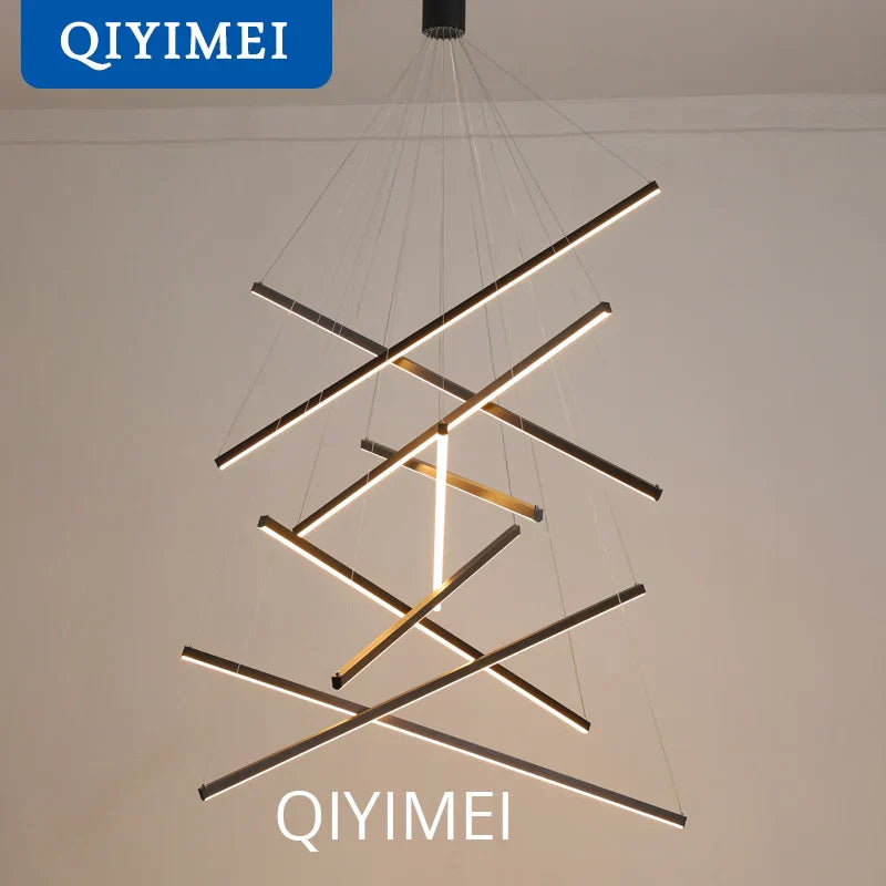 DecorBites™ LED Chandeliers for Stair Hall Living Dining Room Indoor Lighting Fixture