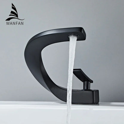 DecorBites™ Basin Faucet Modern Brass Mixer Tap for Elegant Bathroom, Single Handle