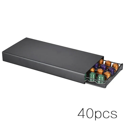 Decorbites™ 40 Pods Kaffeekapsel-Halter-Ständer für Nespresso - Kaffeorganizer