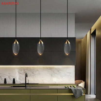 DecorBites™ Crystal LED Pendant Light for Restaurant, Bar & Bedroom