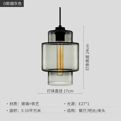 DecorBites™ Geometric Glass Pendant Light Collection: Modern Crystalline Pendant Series