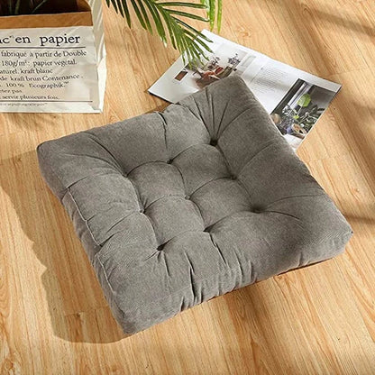 DecorBites™ Inyahome Square Floor Pillow Thick Cushion for Meditation, Yoga, Outdoor, Office
