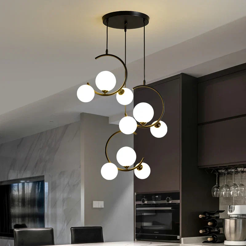Decorbites™ Glas-Kugelleuchte | Moderne nordische G9 LED Lampe für Wohnzimmer & Schlafzimmer