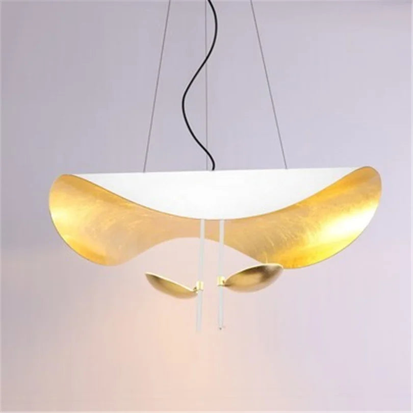 Decorbites™ Lederarm-Manta-Hängeleuchte Fliegende Untertasse-Hut industrielles Retro-Design weiß schwarz