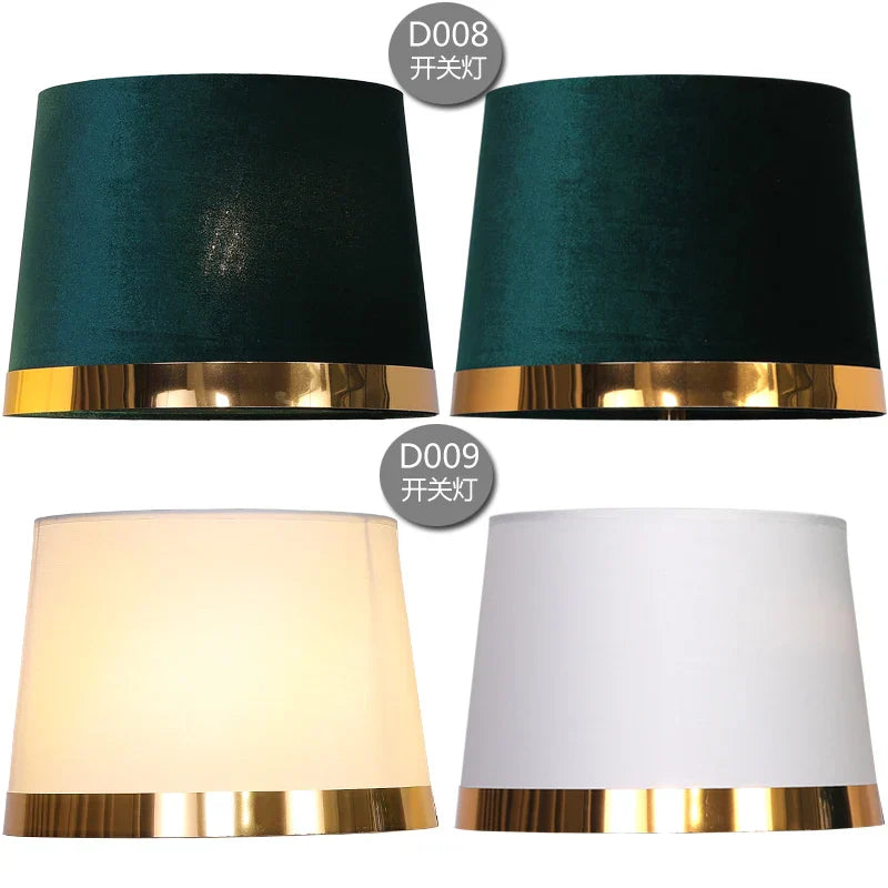 Gold Edge Cloth Lampshade