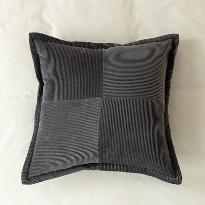 DecorBites™ Corduroy Pillow Cover 45x45cm Modern Soft Solid Cushion for Home Sofa Bed