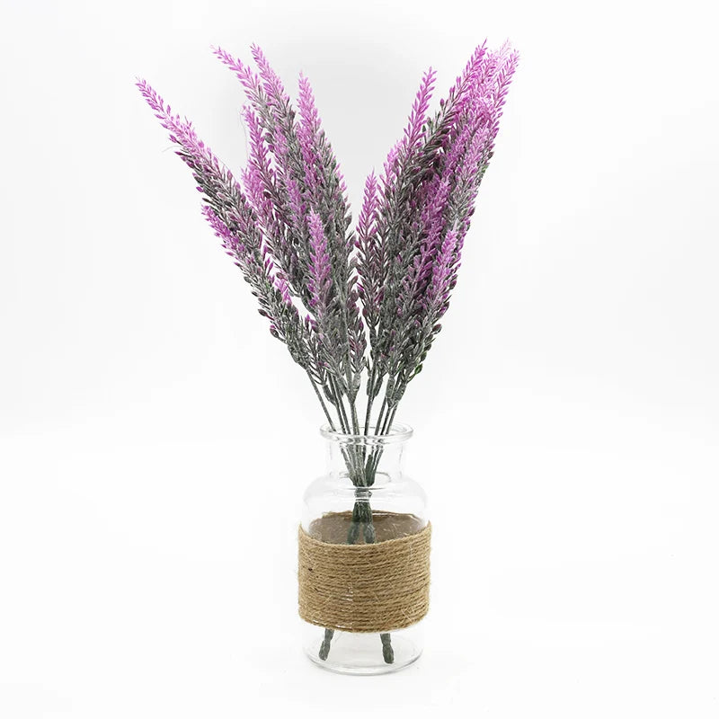 Decorbites™ Lavendel-Vase: Künstliche Blumen für Heimdekoration und Hochzeitsdekoration, dekorativer Blumentopf