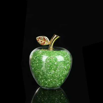 Decorbites™ Glas-Kristall-Apfel-Papiergewicht-Figurinen-Kollektion für die Dekoration von Zuhause und Büro